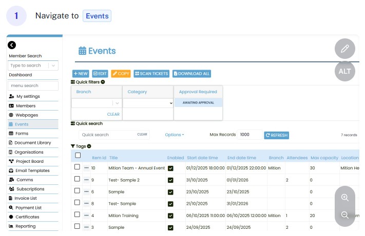 <div class='WYSIWGY '><p>Navigate to <strong>Admin Settings > Events > Event Pricing</strong></p>
<p>Click on <strong>NEW</strong></p></div>